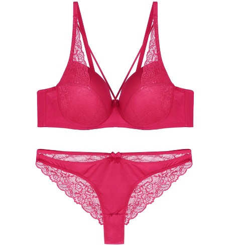 Women's Plush Ribbed Bra And Underwear Set - Colsie™ : Target