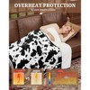 Coucheta Heated Throw, Cow Print, Fast Heating LCD Controller, 6 Heat Levels, 4-Hr Auto Shut Off, ETL Certified, Machine Washable, Multi sizes&colors - 4 of 4