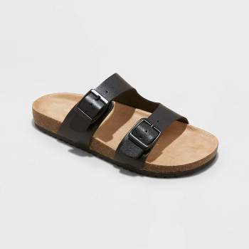   Essentials Women's Two Band Sandal, Black, 5 : Clothing,  Shoes & Jewelry