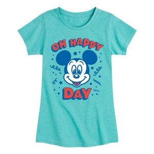 Girls' - Disney - Mickey & Friends Fitted Short Sleeve Graphic T-Shirt - 1 of 4