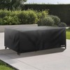 VEVOR Patio Furniture Cover,420DHeavy Duty Waterproof Outdoor Dining Table and Chairs Cover,Large Rectangular Patio Table Covers,126Lx63Wx28H in,Black - 2 of 4