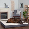 FurHaven Faux Sheepskin & Suede Deluxe Orthopedic Mattress Dog Bed - 3 of 3