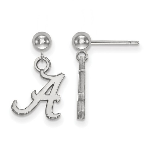 Black Bow Jewelry Sterling Silver Alabama Crimson Tide NCAA Dangle Earring - image 1 of 3