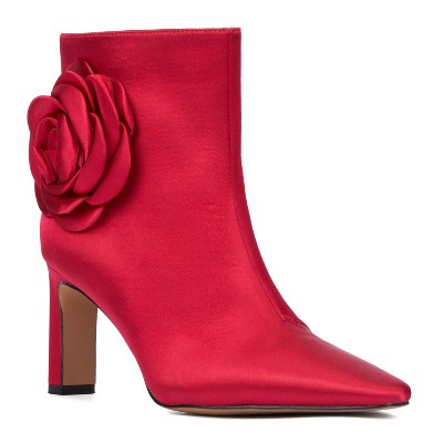New York & Company Women's Mckenna Dress Boots - 10, RED
