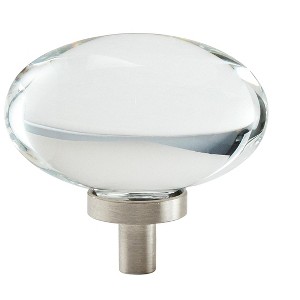 Amerock Glacio Oval Cabinet or Furniture Knob - 1 of 4