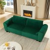 Corduroy 3-Seater Sleeper Sofa - 2-in-1 Convertible Couch with Storage & Cushions for Living Room, Apartment or Office - 4 of 4
