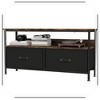 TV Stand Dresser with Storage, 2-Drawer Entertainment Center with Open Shelf - 3 of 4
