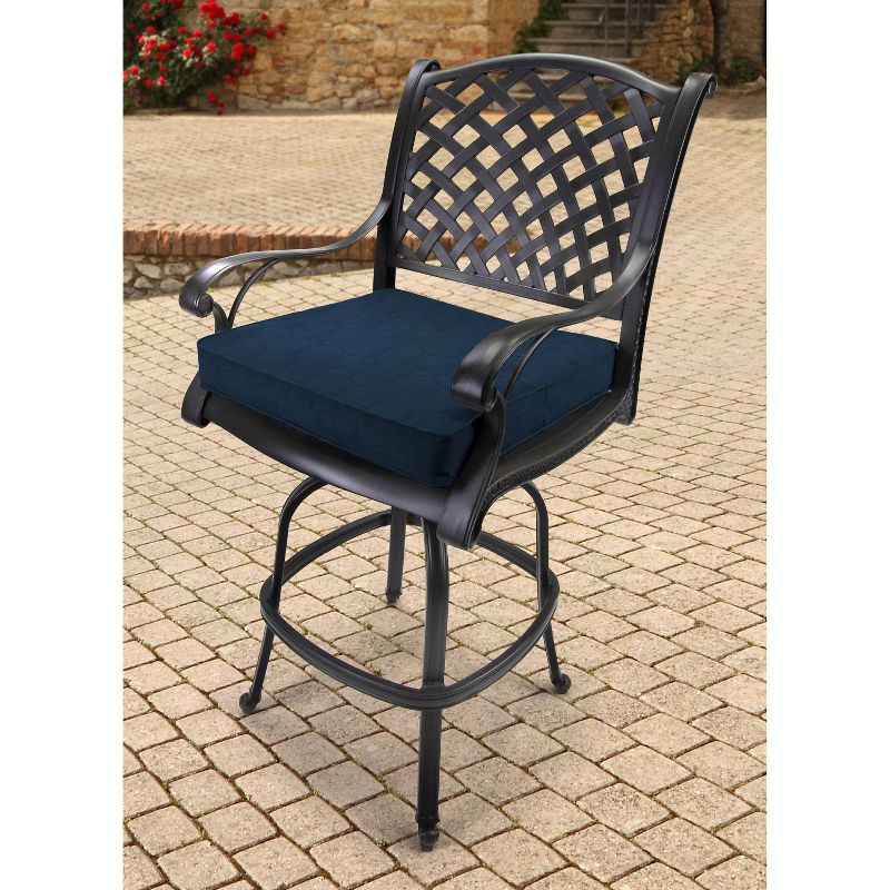 20&#34; x 20&#34; Outdoor Chair Cushion Sunny Denim - Jordan Manufacturing, 3 of 5