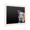 Trademark Fine Art -Functional Chalkboard with Printed Artwork - Dean Russo 'Thoughtful Pitbull' Chalk Board Wall Sign-16x20 - 2 of 4