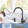 WOWOW Elegant Stainless Steel Single Handle Pull Down Sprayer Kitchen Faucet with Soap Dispenser - 4 of 4