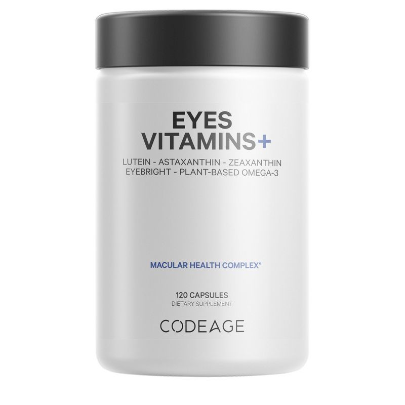 Codeage Eyes Vitamins , AREDS 2 Inspired, Astaxanthin, Lutein, Meso Zeaxanthin Supplement - 120ct, 1 of 11
