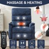 TiramisuBest Up to 350 LBS Chenille Power Lift Recliner Chair, Heavy Duty Motion Mechanism with 8-Point Vibration Massage and Lumbar Heating - 4 of 4