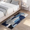 Acekool Modern Abstract Area Rug, Washable Non-Slip Low Pile Carpet, Foldable Thin Contemporary Floor Mat for Living Room Bedroom Office - 3 of 4