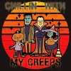 Men's Design By Humans Chillin with my creeps 80's style halloween characters By MerchHQ T-Shirt - 2 of 4