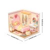 ROBOTIME 3D Puzzles DIY Miniature Dollhouse Super Creator, Pink Bedroom Craft Kit, Plastic Building Set for Kid, Girl, Pink, 6.4"*6.4"*6" - 3 of 4