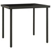 vidaXL Patio Dining Set Outdoor Table and Chair Patio Conversation Set Steel - 3 of 4