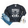 Simply Sage Market Women's Graphic Sweatshirt Checkered Baseball Mama - 3 of 4