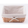 Vintiquewise Wooden Angled Display Basket with Fabric Liner for Storage and Display - 4 of 4