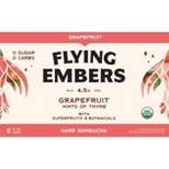 Flying Embers Grapefruit Hard Kombucha - 6pk/12 fl oz Cans