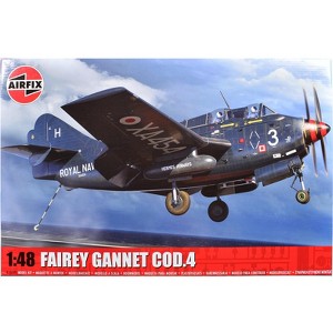 Level 4 Model Kit Fairey Gannet COD.4 Aircraft with 3 Scheme Options 1/48 Plastic Model Kit by Airfix - 1 of 4