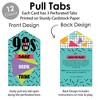 Big Dot of Happiness 90's Throwback - 1990s Party Game Pickle Cards - Dare, Drink, Think Pull Tabs - Set of 12 - 3 of 4