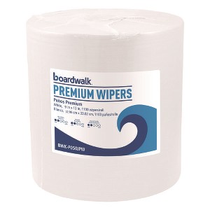 Boardwalk Hydrospun Wipers, 10 x 13, White, 1,100 / Roll - 1 of 2