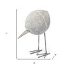 HomeRoots 7" Off White Resin And Metal Snipe Bird Tabletop Sculpture - 3 of 4