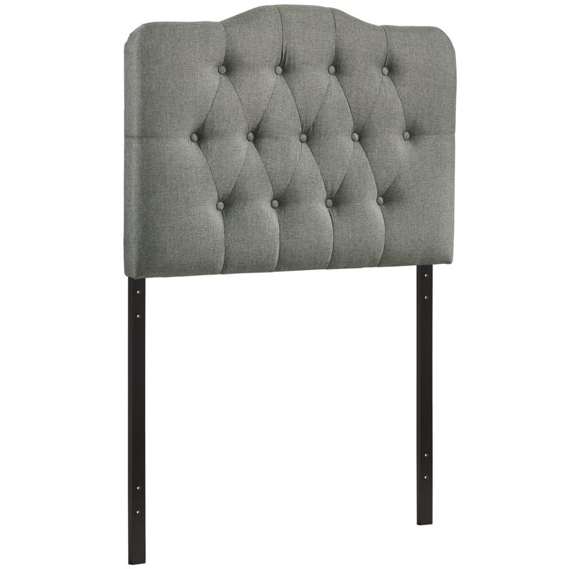 Annabel Twin Upholstered Fabric Headboard Gray - Modway, 6 of 7