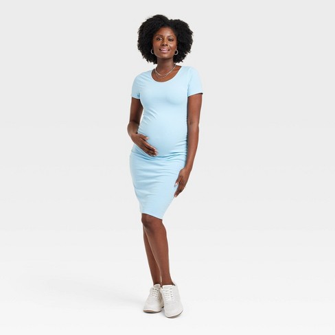 Short Sleeve Essential T-shirt Maternity Dress - Isabel Maternity