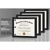 Americanflat 8.5x11 Diploma Frame, Black, 4 Pack - 4 of 4