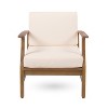 VYNXARIA Cream Acacia Wood Club Chairs Set of 2 - Stylish Outdoor Seating with Slat Panel Design - 4 of 4