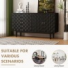 KTMBDW Storage Cabinet, Freestanding Sideboard with Double Doors, Modern Wooden Sideboard, Side Cabinets for Bedroom, Living Room, Office - 4 of 4