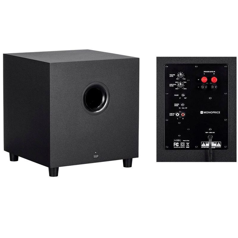 Monoprice Premium 5.1.2-Ch. Immersive Home Theater System - Black With 8 Inch 200 Watt Subwoofer, 5 of 7