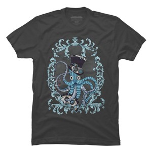 Men's Design By Humans Steampunk Octopus By paviash T-Shirt - 1 of 4