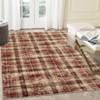 Nasitip Modern Geometric Plaid Area Rugs for Living Room Soft Low Pile Non-Sliping, Machine Washable - 2 of 4