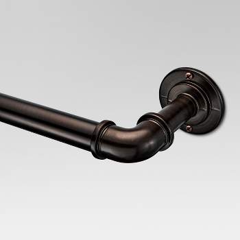 66"-120" French Pipe Curtain Rod Bronze - Threshold™