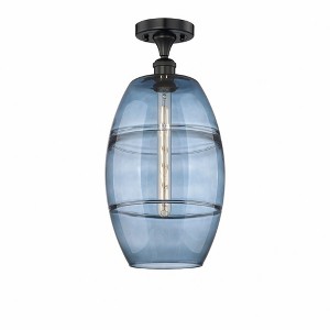 Vaz - 1 Light Semi-Flush Mount In Industrial Style-18.63 Inches Tall and 10 Inches Wide - 1 of 1