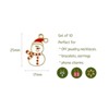 Wrapables Holiday Pendant Charms (Set of 10), Snowman - 2 of 4