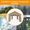 WhizMax Carport & Party Tent, Heavy Duty Portable Garage Car Port Canopy with 4 Roll-up Doors & 4 Windows - 4 of 4