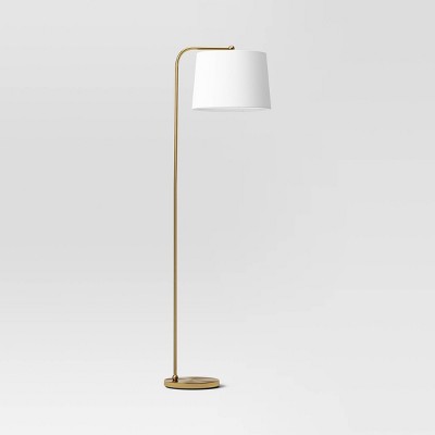 62"x14" New Traditional Downbridge Floor Lamp Brass - Threshold™