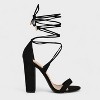 Charles Albert Women's High Heeled Dressy Strappy Lace Up Block Heels for Women – Open Toe, Gladiator, Comfy 4-Inch Heeled Sandals - 2 of 4