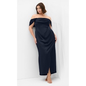 CITY CHIC | Women's Plus Size Forbidden Love Maxi Dress - navy - 12 Plus - 1 of 4
