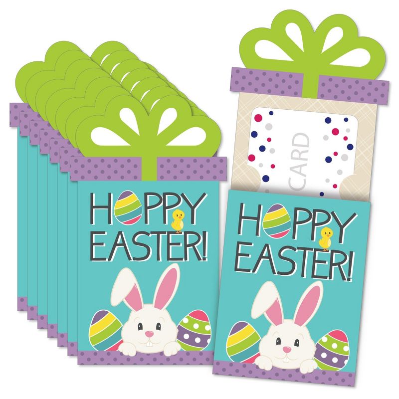 Big Dot of Happiness Hippity Hoppity - Easter Bunny Party Money and Gift Card Sleeves - Nifty Gifty Card Holders - Set of 8, 1 of 9