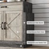 64 inches Large TV Stand, Entertainment Center with Storage Cabinets, TV Console Table, Greyish - 4 of 4