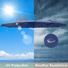 Yescom 14 Ft Replacement Canopy for 12 Rib Double Sided Patio Umbrella Market Table Top Outdoor Backyard Pool Restaurant blue - 3 of 4