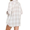 Women's Cotton Gauze Checkered Shirt - Plus - Lime N Chili - 2 of 3