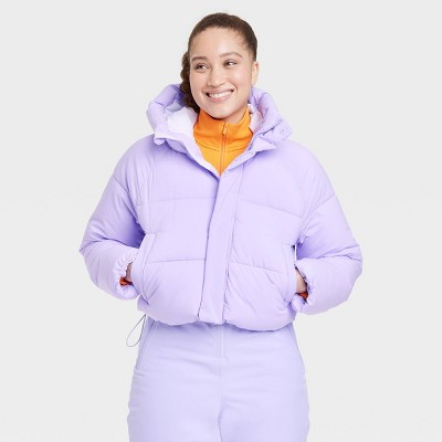 Purple sales puffer jacket