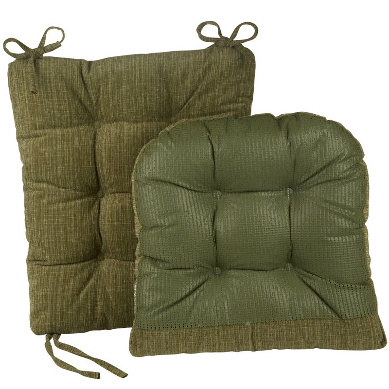 Gripper Polar Chenille Jumbo Rocking Chair Seat and Back Cushion Set - Jade, 1 of 5