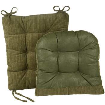 Gripper Polar Chenille Jumbo Rocking Chair Seat and Back Cushion Set - Jade