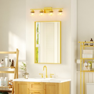 Rectangular Aluminum Framed Wall Bathroom Vanity Mirror